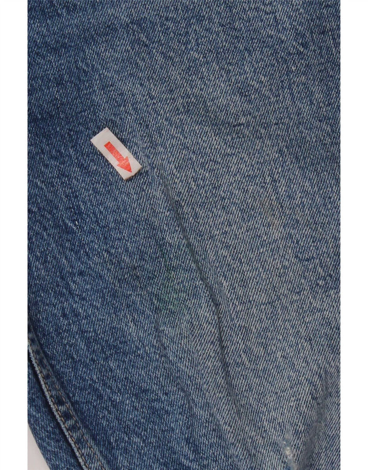 Zara Damen Distressed Slim Jeans EU 40 Medium W30 L27 Blau