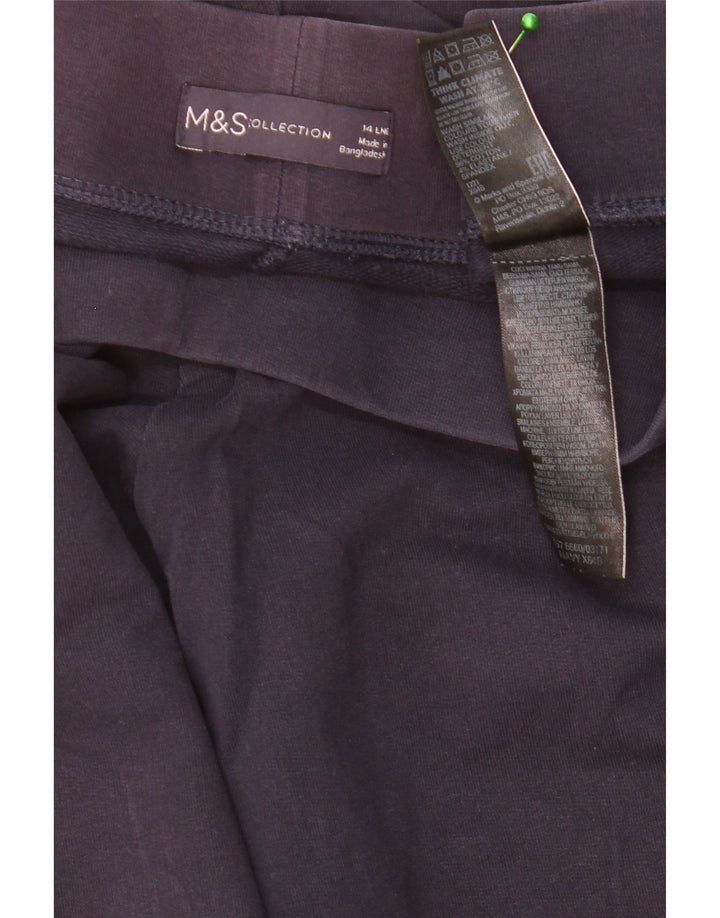 Marks & Spencer Damen Leggings UK 14 Large Marineblau Baumwolle