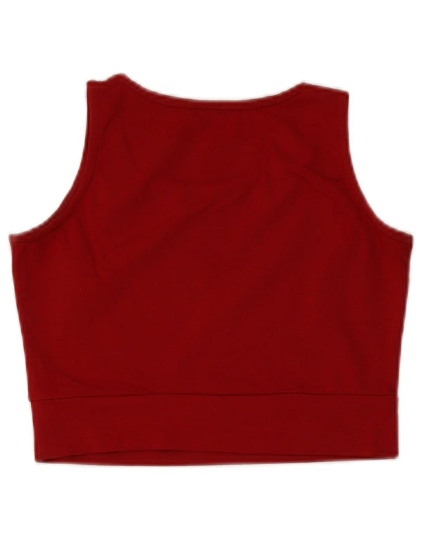 Tommy Hilfiger Damen Crop Graphic Vest Top UK 14 Large Rot