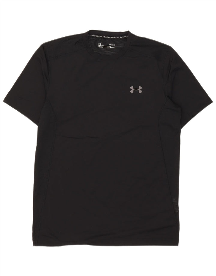 Under Armour Herren Heat Gear T-Shirt Top Medium Schwarz Polyester