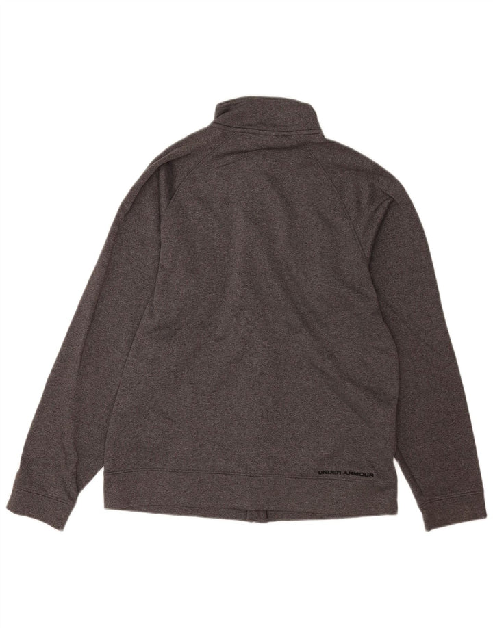 Under Armour Herren-Trainingsanzugoberteil mit Grafik, mittelgraues Polyester