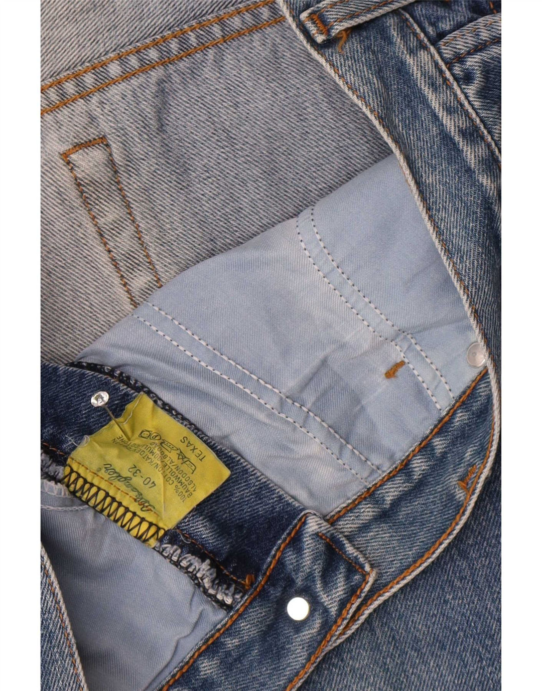 Wrangler Herren Texas Straight Jeans W40 L32 Blaue Baumwolle