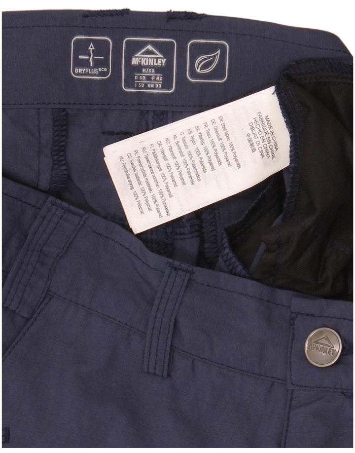 McKinley Herren Cargo-Shorts W33 Medium Marineblau Polyamid