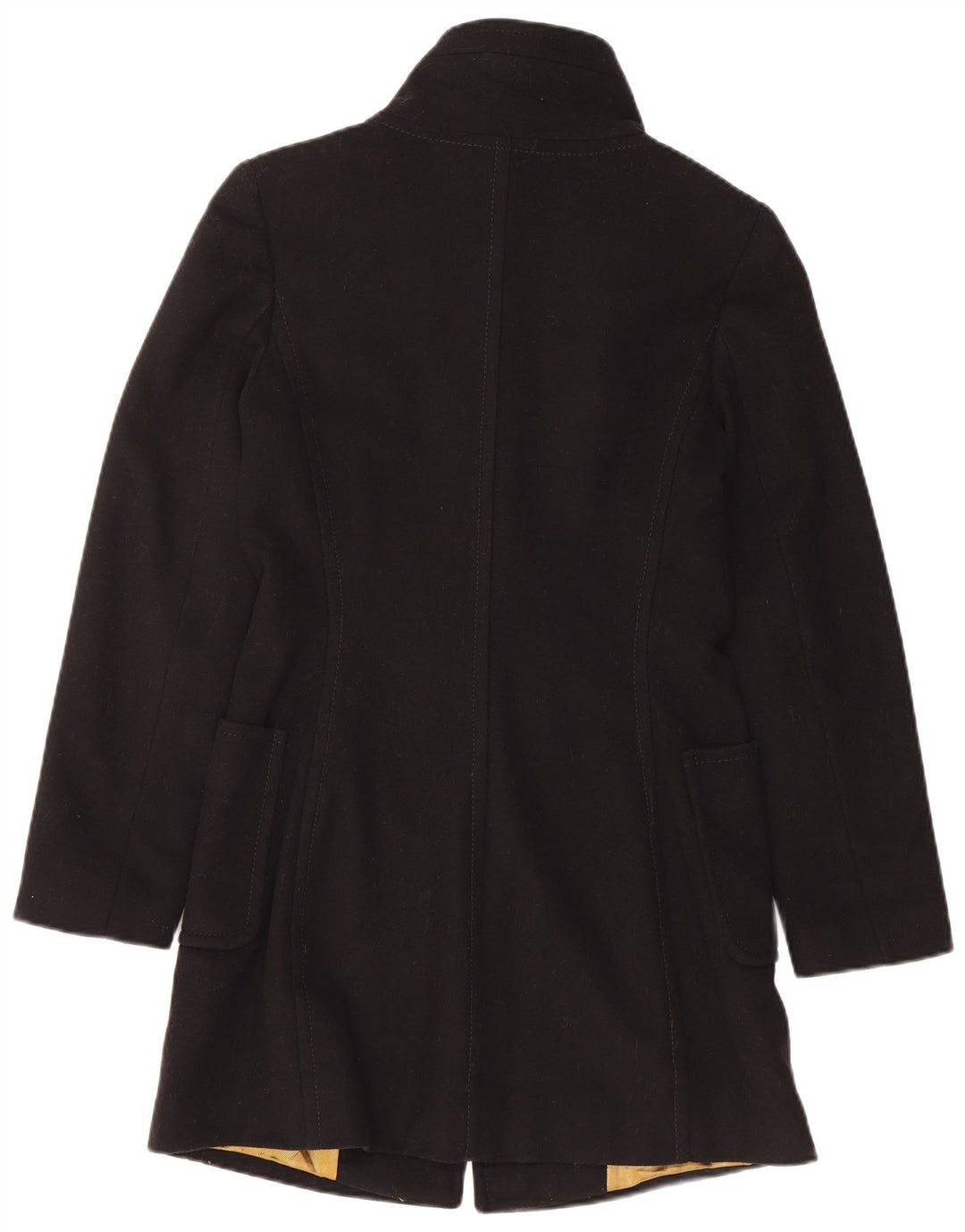 PENNY BLACK Womens Overcoat UK 8 Small Black Wool