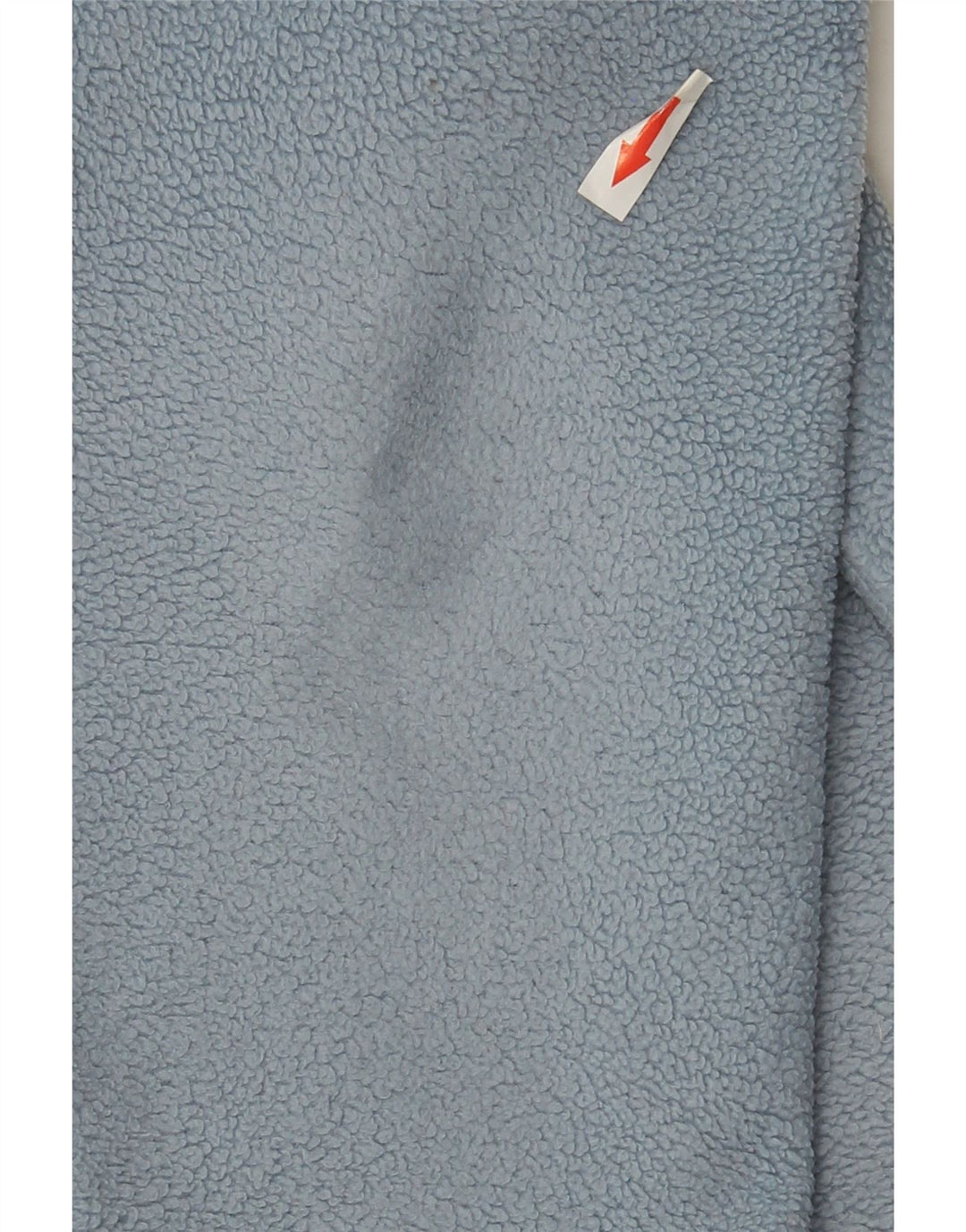 ASICS Herren-Fleecepullover mit Reißverschluss am Hals, großes, blaues Polyester