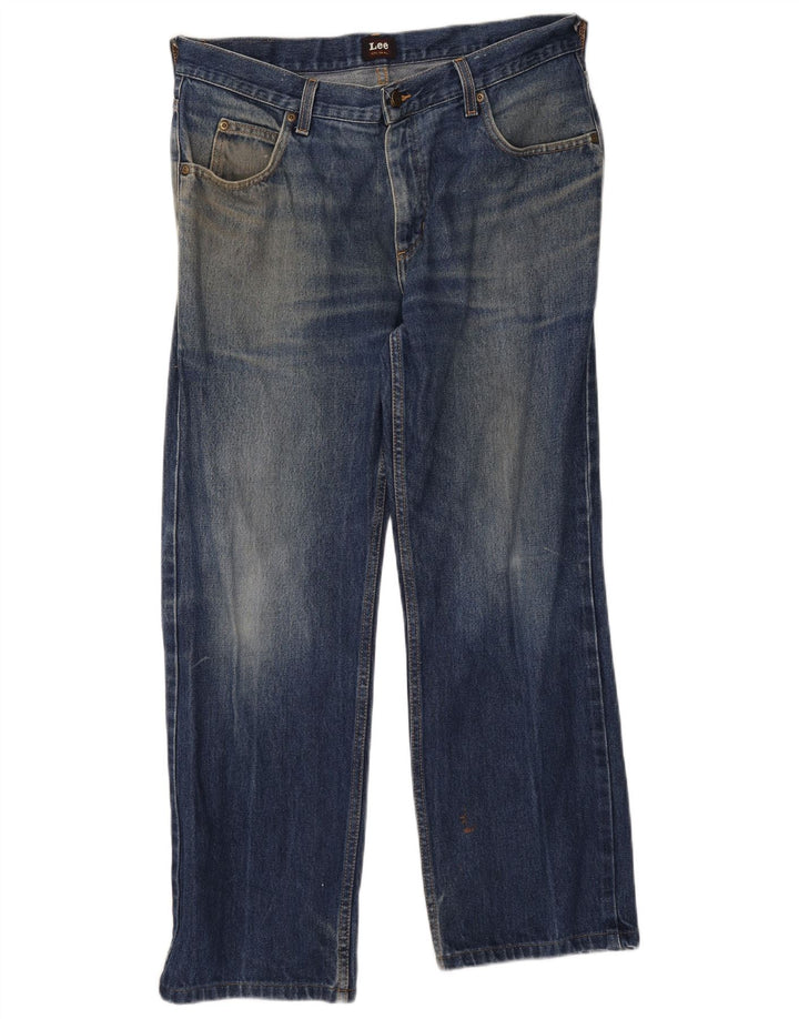 Lee Herren Ranger Straight Jeans W36 L28 Blaue Baumwolle