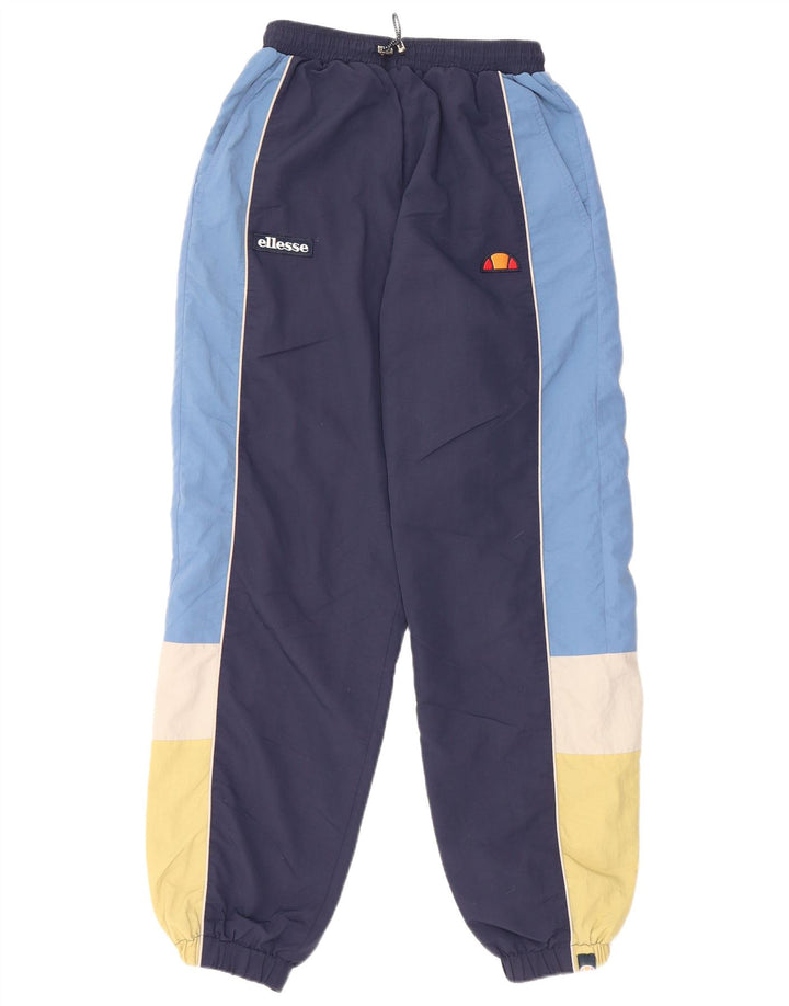 ELLESSE Damen-Trainingshose, Jogginghose, Größe S, Marineblau, Farbblock