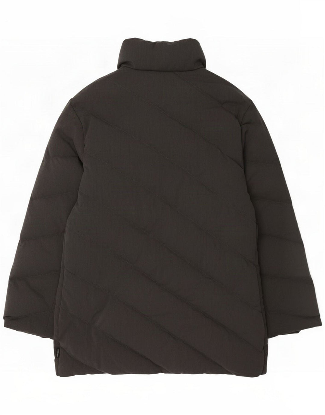 Moncler Damen gepolsterter Mantel, Größe 4, groß, Grau