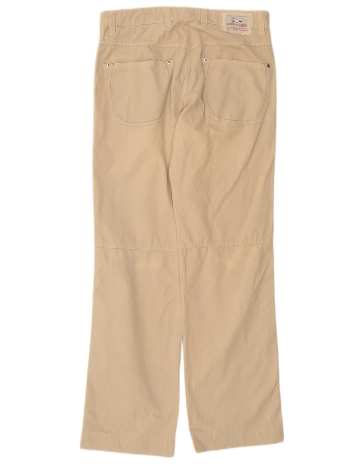 Goose & Gander Gerade Freizeithose für Herren IT 48 Mittel W32 L32 Beige