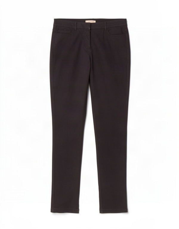 Hobbs Damen Slim Freizeithose UK 12 Medium W30 L32 Marineblau Baumwolle