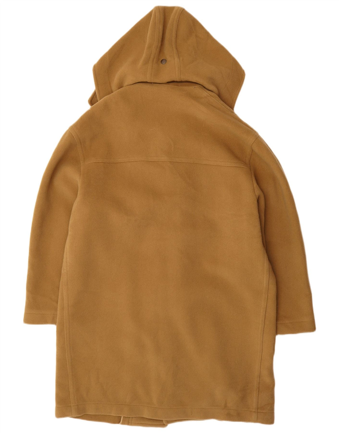 VINTAGE Herren Dufflecoat mit Kapuze IT 52 XL Beige Wolle