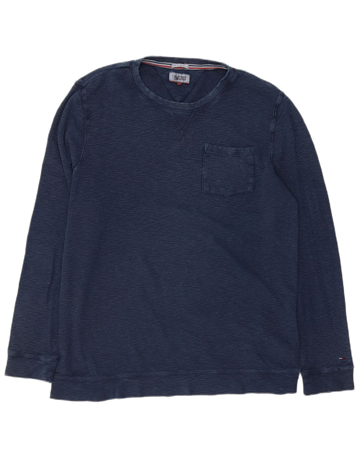 Tommy Hilfiger Herren Sweatshirt Pullover XL Marineblau Baumwolle