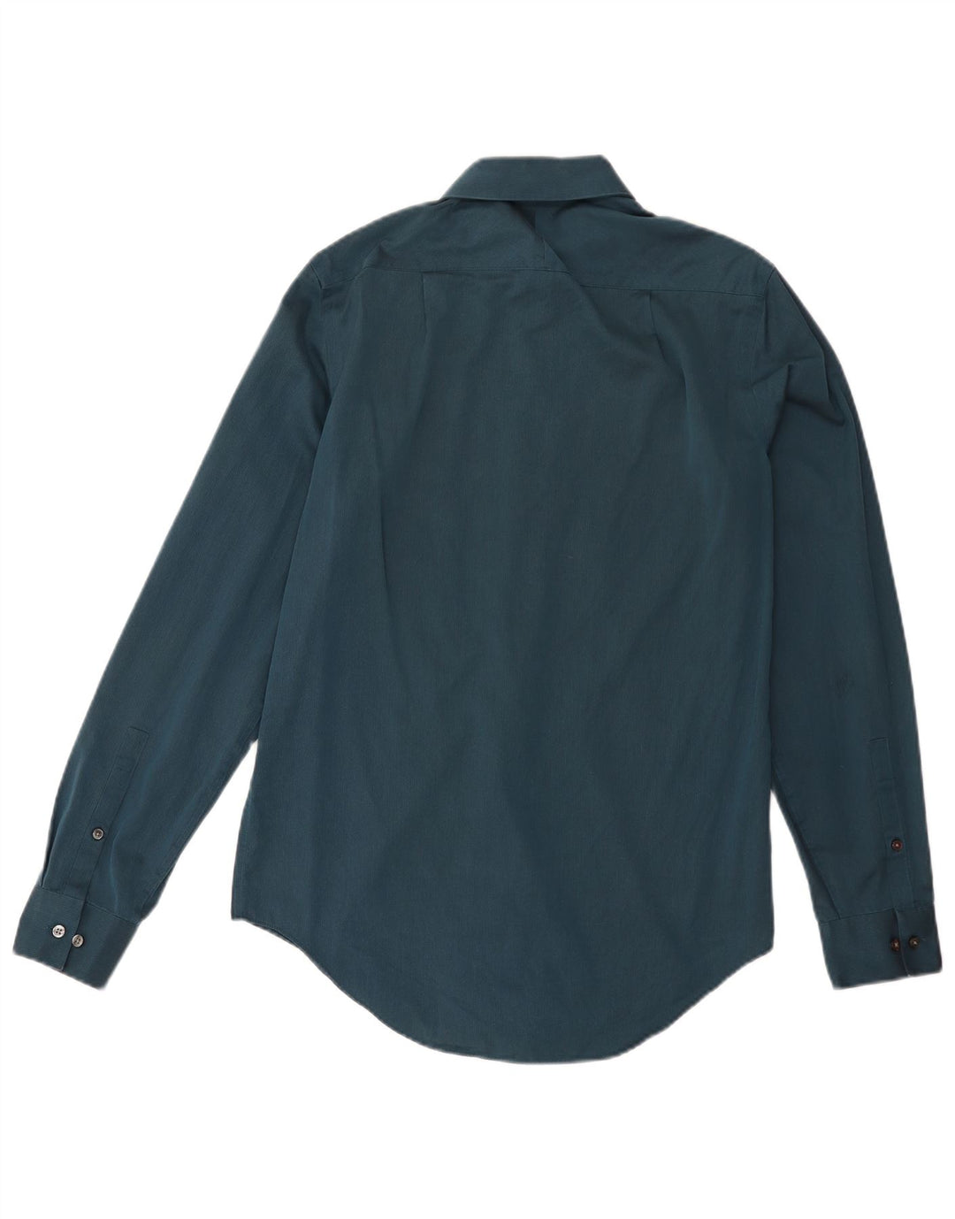 CALVIN KLEIN Herren Slim Fit Hemd Größe 15 Mittelblaue Baumwolle