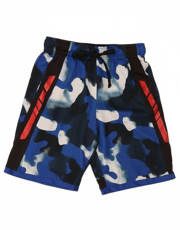 Russell Athletic Sportshorts für Jungen, 14–15 Jahre, XL, blaues Camouflage-Polyester