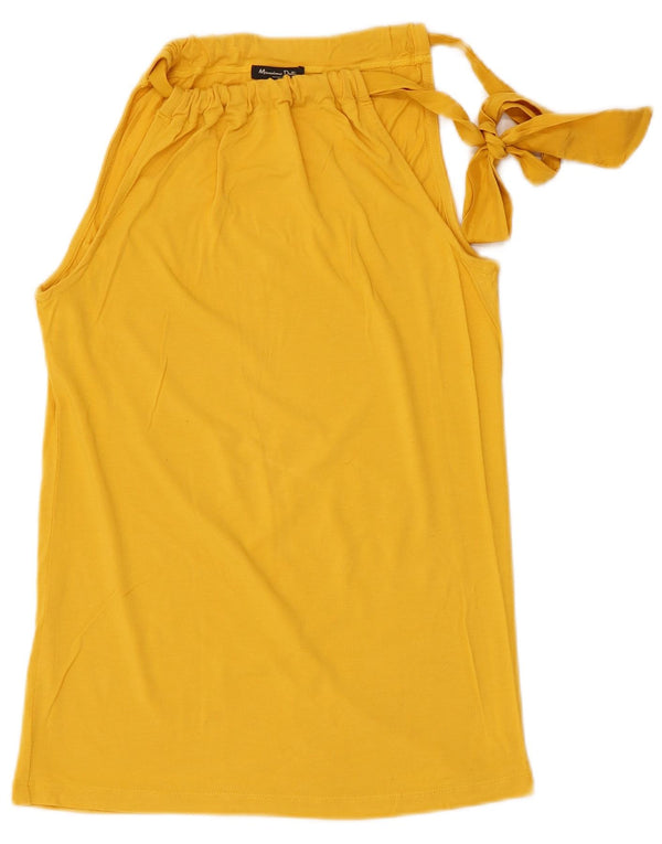 Massimo Dutti Damen Neckholder Top UK 14 Large Gelb