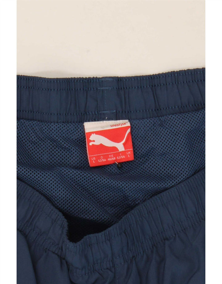 Puma Herren Graphic Sport Shorts Large Marineblau