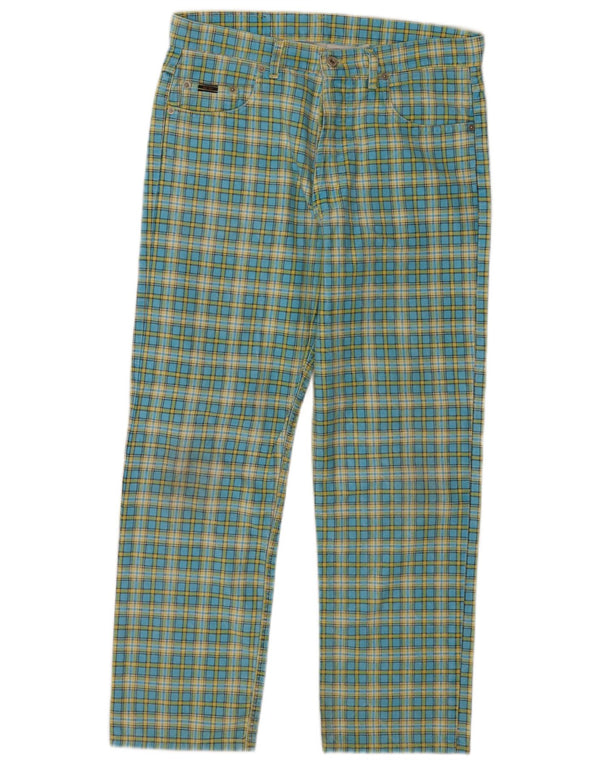 General Company Herren-Freizeithose, gerade, IT 52, XL, B38, L28, blau kariert