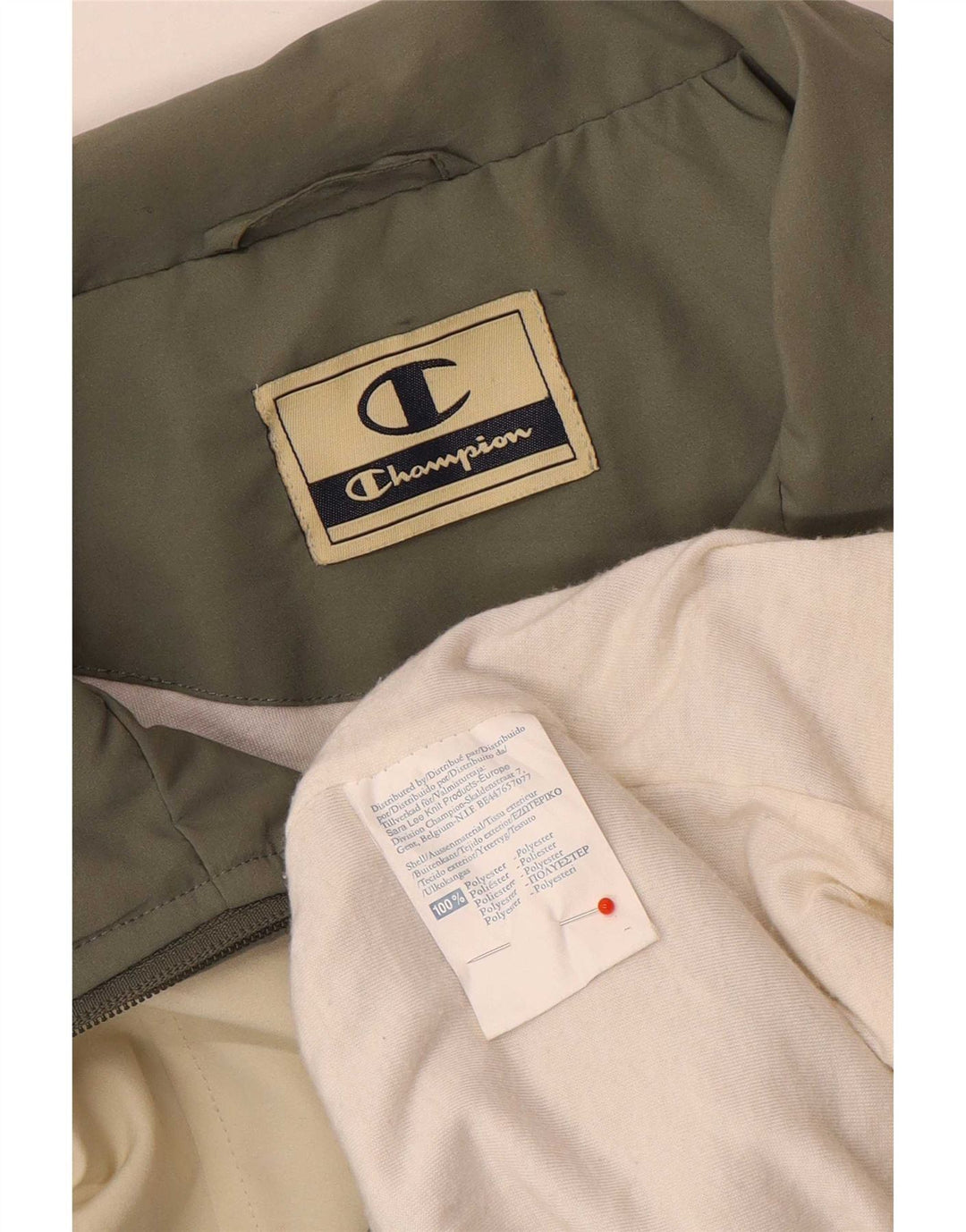 Champion Herren-Trainingsanzugoberteil, XL, Beige, Polyester