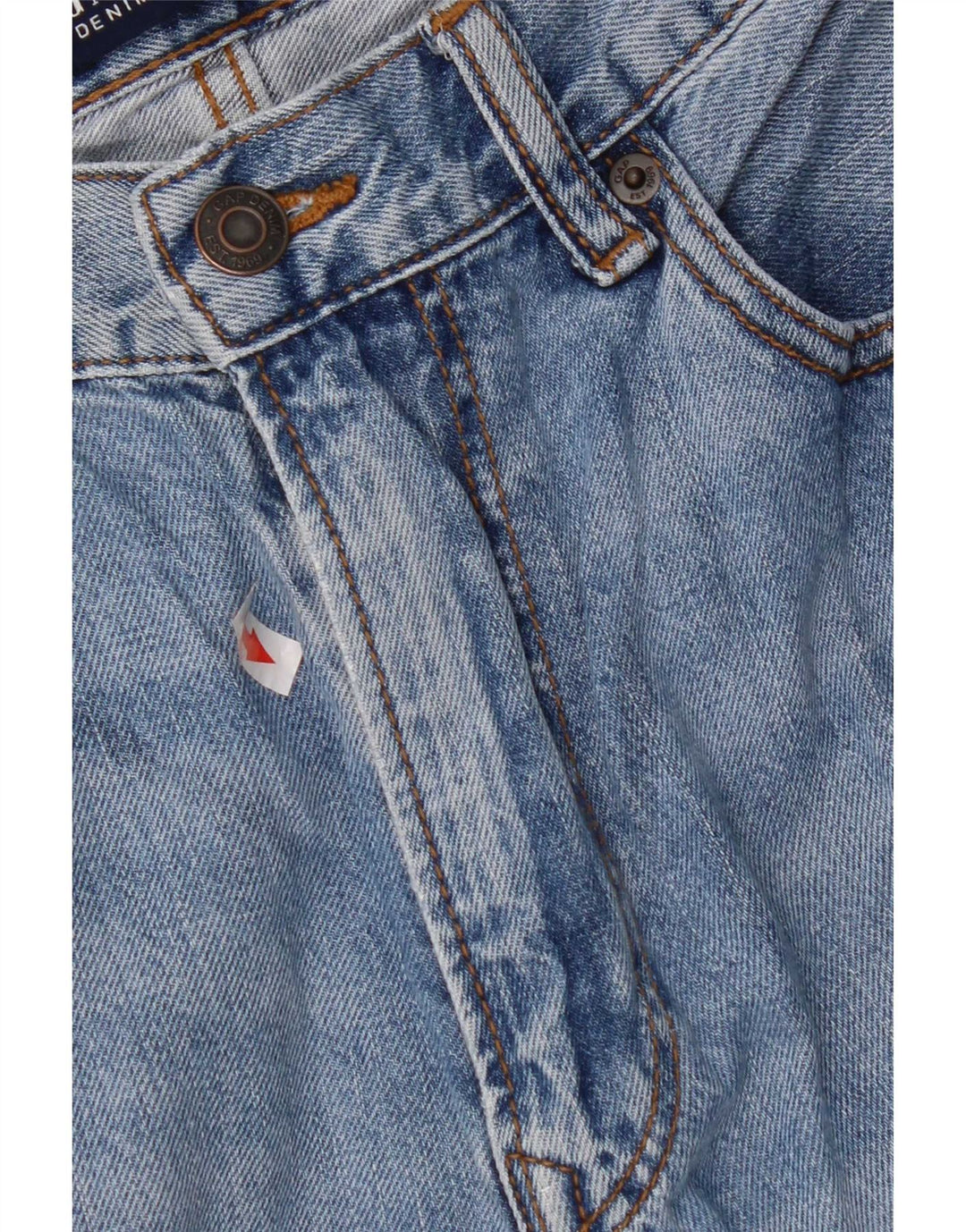 Gap Herren Straight Jeans W32 L30 Blaue Baumwolle