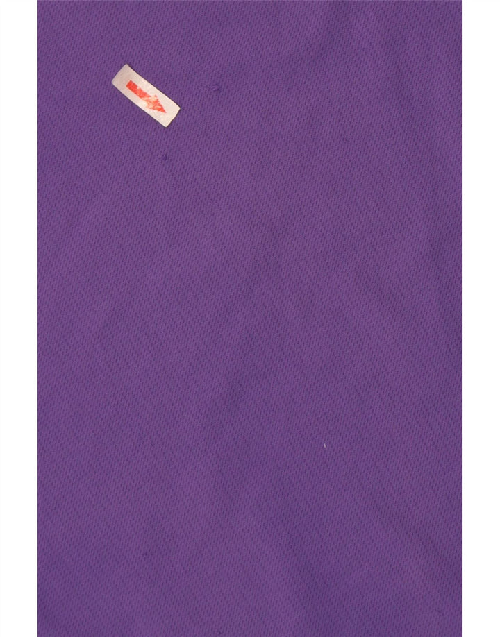 Nike Herren Dri Fit T-Shirt-Oberteil, mittelviolettes Farbblock-Polyester
