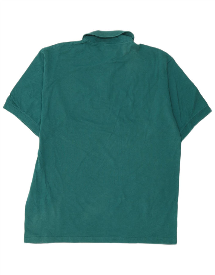 Sergio Tacchini Herren-Poloshirt, große grüne Baumwolle