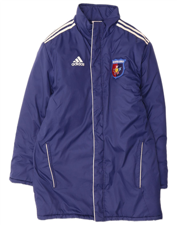 Adidas Herren gepolsterter Mantel UI 34/36 kleines blaues Nylon