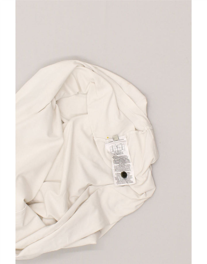 GUESS Mens Slim Polo Shirt XL White Cotton Vintage Guess and Second-Hand Guess from Messina Hembry 