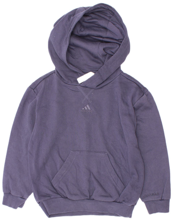 Adidas Jungen Kapuzenpullover, 6–7 Jahre, marineblaue Baumwolle