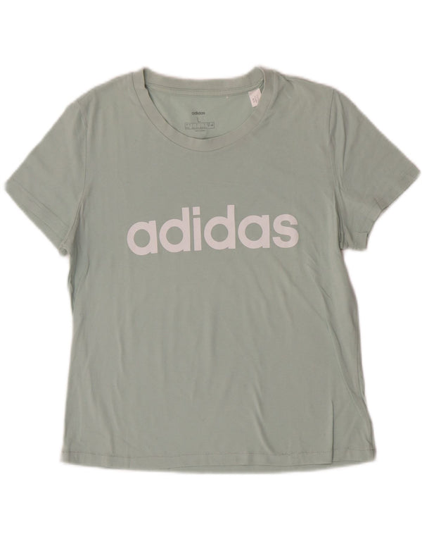 Adidas Damen Graphic T-Shirt Top UK 16/18 Large Türkis