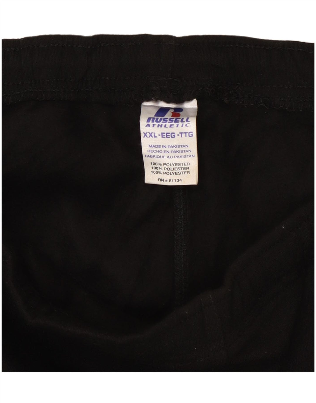 RUSSELL ATHLETIC Herren Cargo-Trainingshose 2XL Schwarz Polyester
