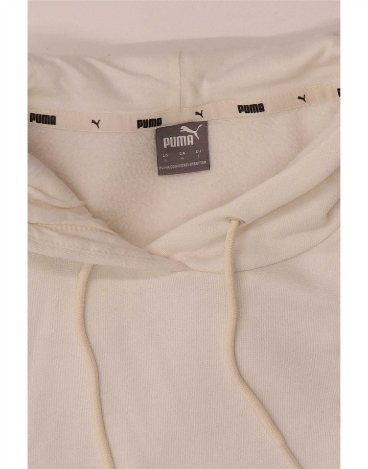 Puma Damen Kapuzenpullover UK 16 Large Weiß