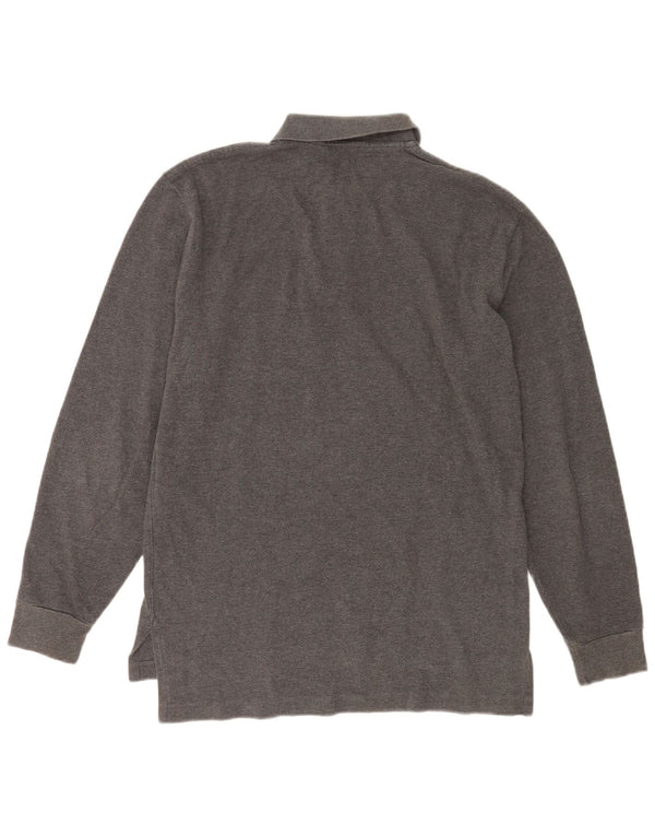 Polo Ralph Lauren Herren-Langarm-Poloshirt, Größe S, Grau, Baumwolle