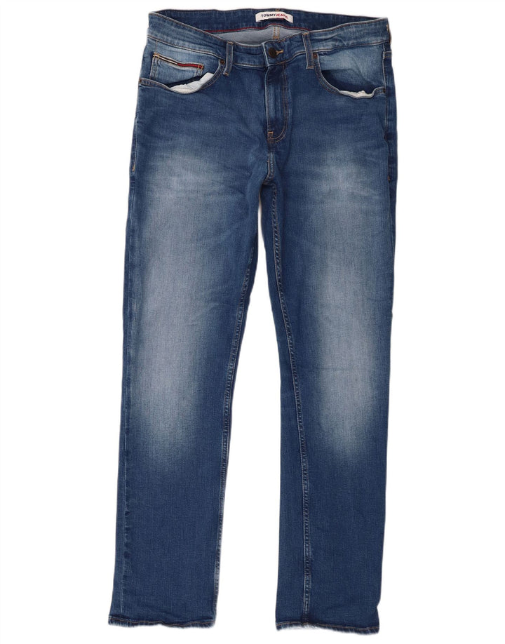 Tommy Hilfiger Herren Ryan Regular Straight Jeans W34 L32 Blaue Baumwolle
