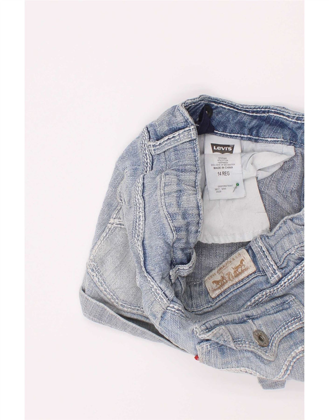 Levi's Mädchen-Jeansshorts, 13–14 Jahre, W22, blaues Rayon