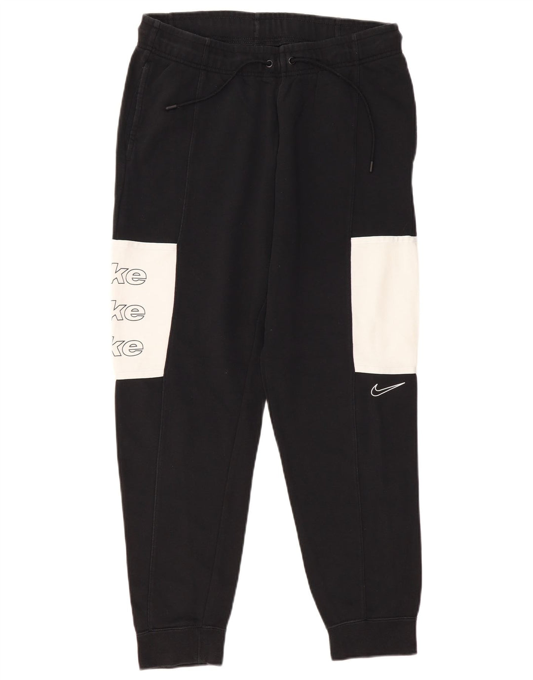 NIKE Herren-Trainingsanzug mit Grafik, Jogginghose, Mittelschwarz, Farbblock