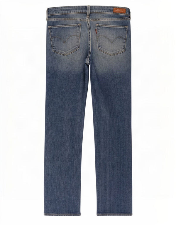 Levi's Damen Demi Curve Straight Jeans W27 L27 Blaue Baumwolle