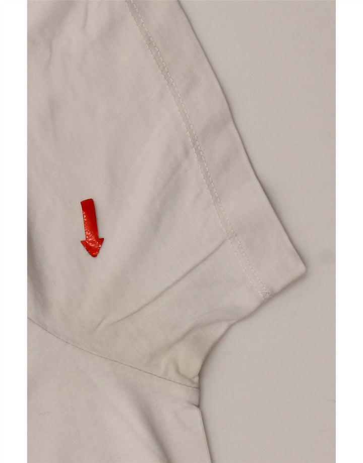 Tommy Hilfiger Herren T-Shirt Top aus mittelweißer Baumwolle