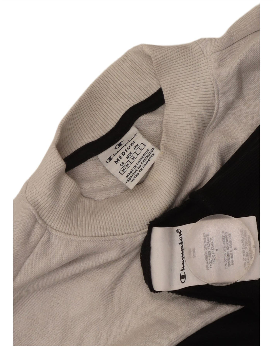 Champion Damen-Sweatshirt in Übergröße, Gr. 14, Mittelschwarz, Farbblock
