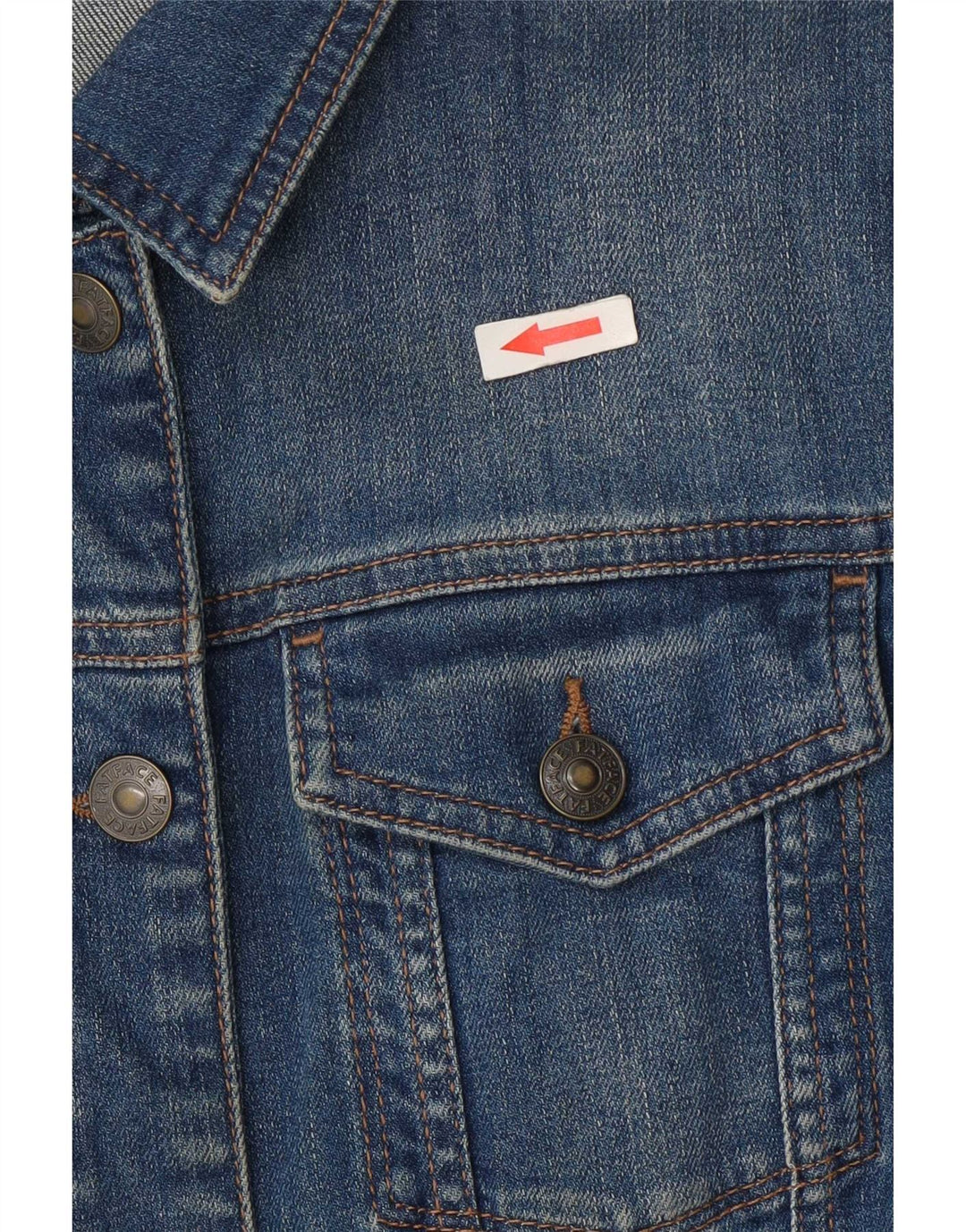 Fat Face Damen Jeansjacke UK 14 Große blaue Baumwolle