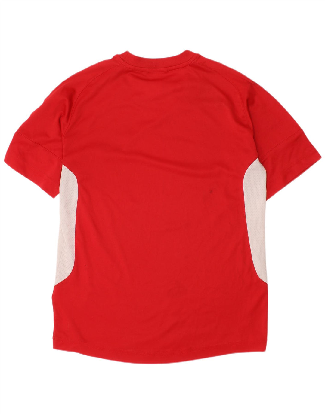 ADIDAS T-Shirt-Oberteil für Jungen, 11–12 Jahre, rotes Farbblock-Polyester