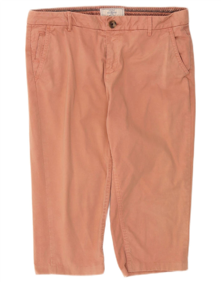 FAT FACE Damen Bermudashorts UK 10 Small W27 Orange Baumwolle