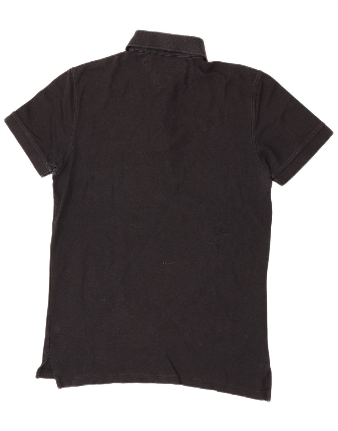 Tommy Hilfiger Herren-Poloshirt mit normaler Passform, Größe S, Schwarz, Baumwolle