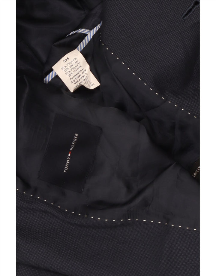 Tommy Hilfiger Herren-Blazer, kurz, 2 Knöpfe, Gr. 38, mittelmarineblau