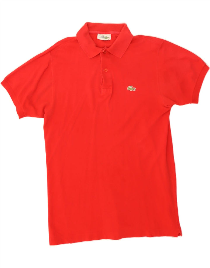LACOSTE Mens Polo Shirt Size 4 Medium Red Cotton Vintage Lacoste and Second-Hand Lacoste from Messina Hembry 