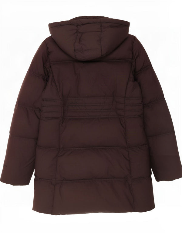 Gas Wattierter Damenmantel mit Kapuze, UK 14, Mittelbraun, Polyester