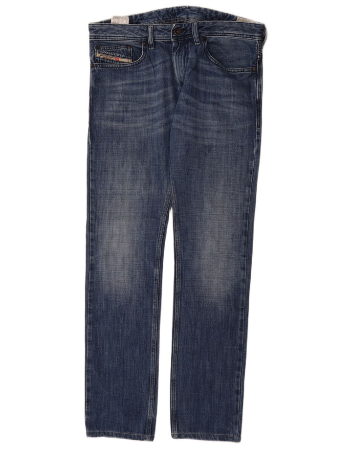 Diesel Herren Slim Jeans W32 L32 Blaue Baumwolle