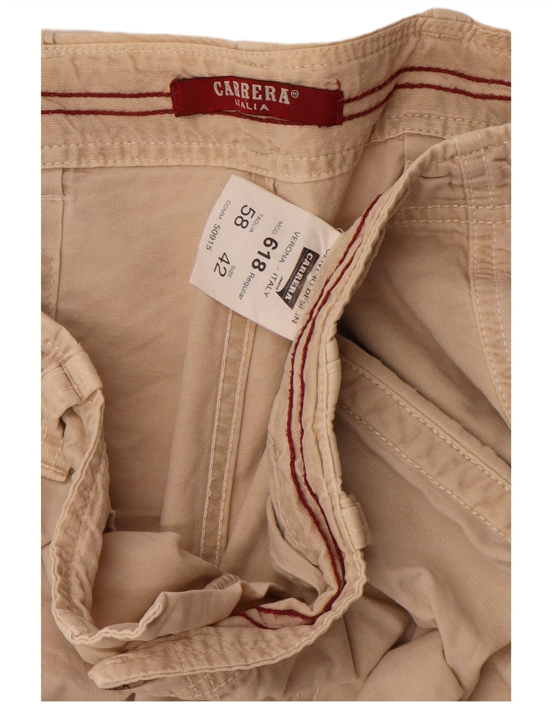 CARRERA Herren 618 Cargoshorts W42 2XL Beige Baumwolle