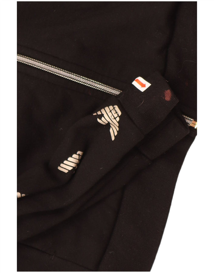 EMPORIO ARMANI Jungen-Trainingsanzugoberteil mit Grafik, 15–16 Jahre, XL, Schwarz