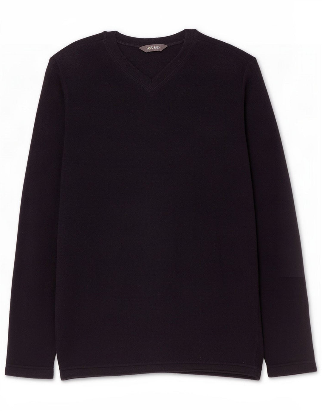 Marks & Spencer Herren-Fleecepullover mit normaler Passform, mittelblau, Polyester