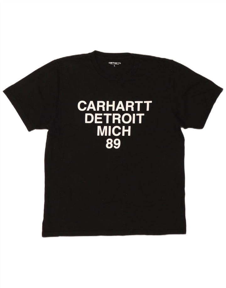 Carhartt Herren-T-Shirt mit Grafik, groß, aus schwarzer Baumwolle